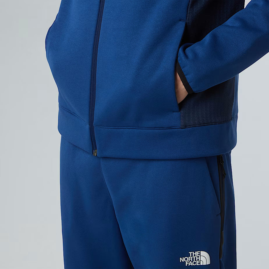 Mens Mountain Athletics Full-Zip Hooded Fleece (Estate Blue/Summit Navy)
