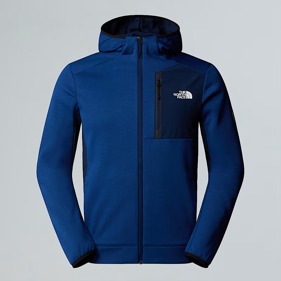 Mens Mountain Athletics Full-Zip Hooded Fleece (Estate Blue/Summit Navy)