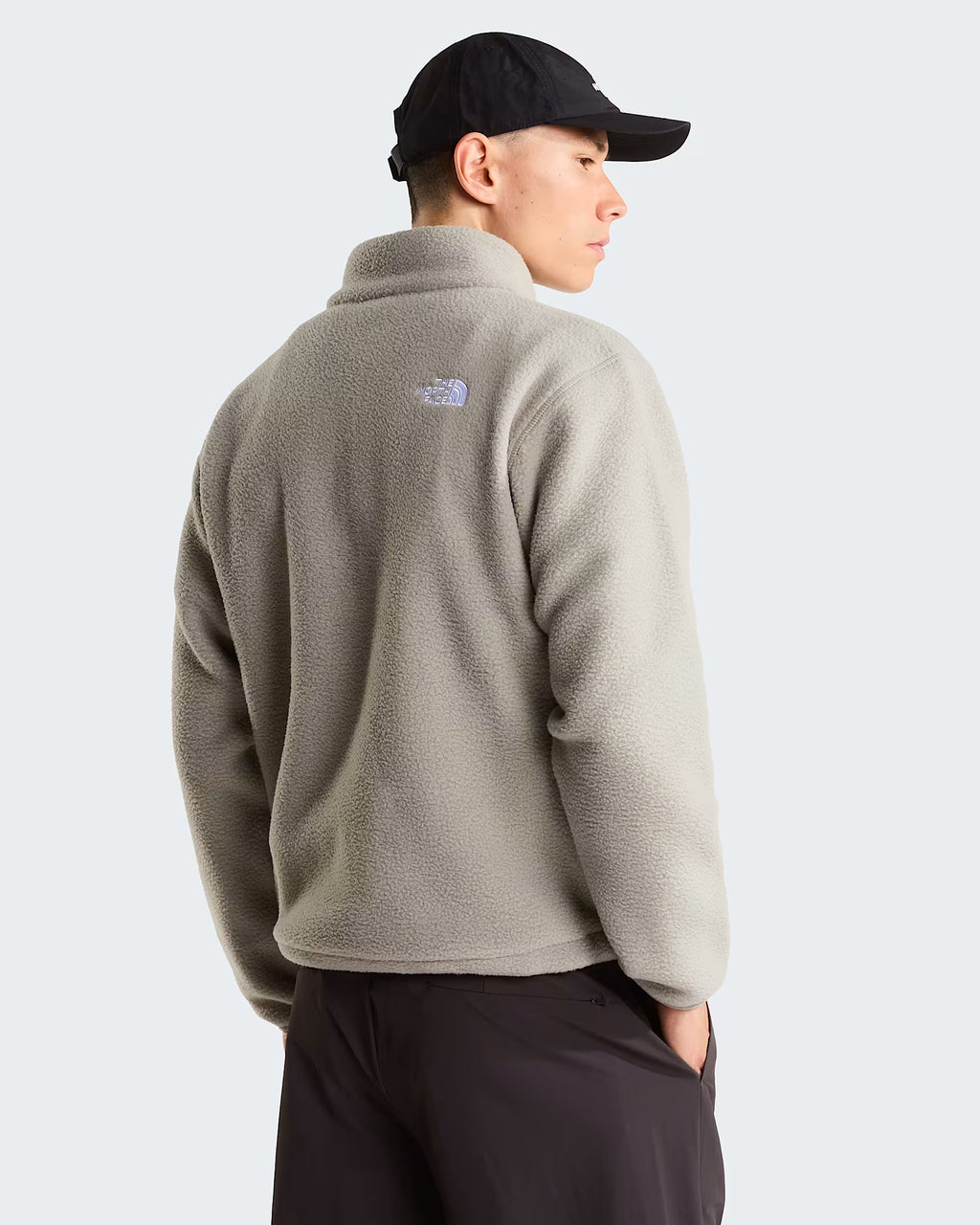 Mens Fleeski 1/4 Zip Pullover Fleece (Stone Slab)