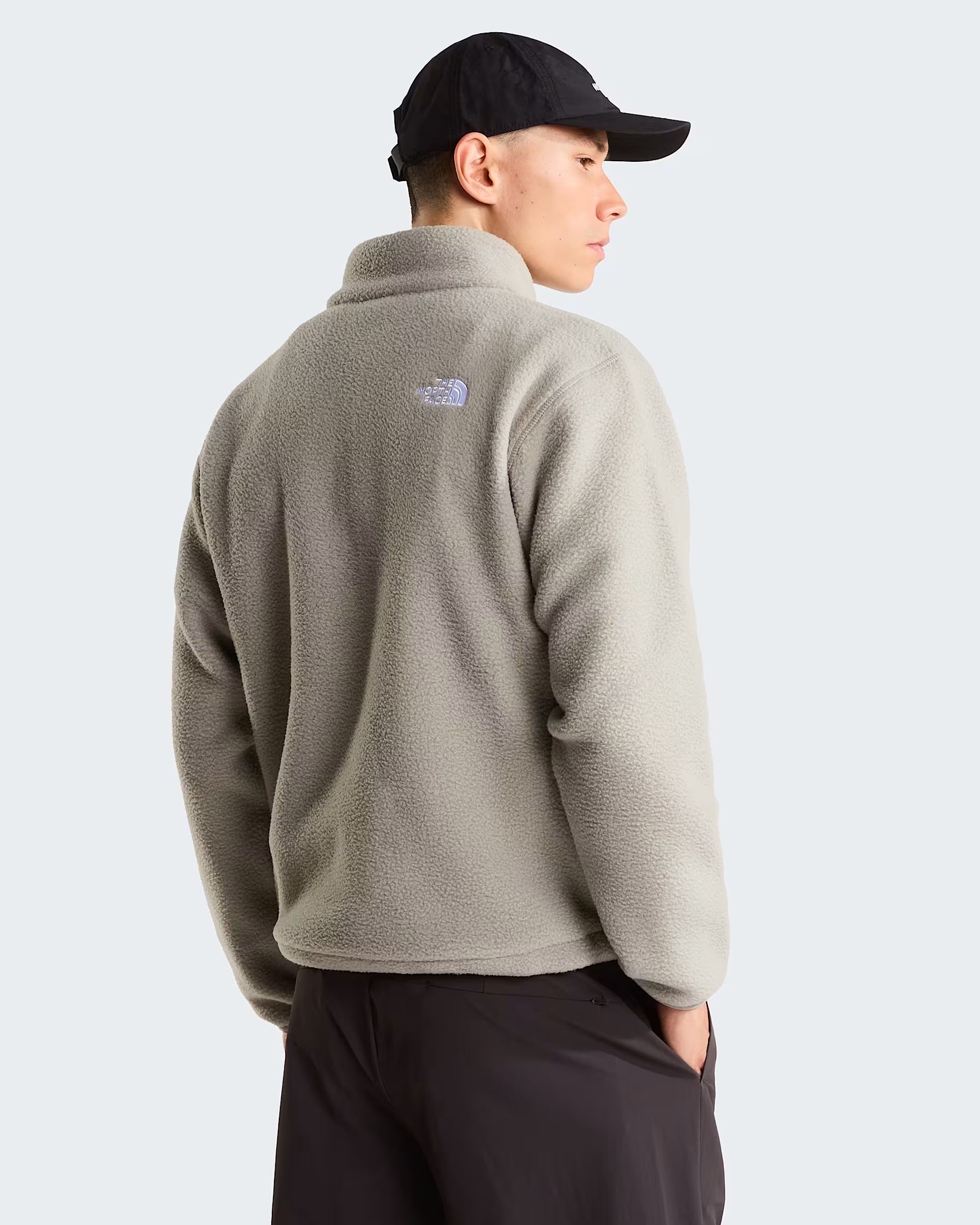 Mens Fleeski 1/4 Zip Pullover Fleece (Stone Slab)