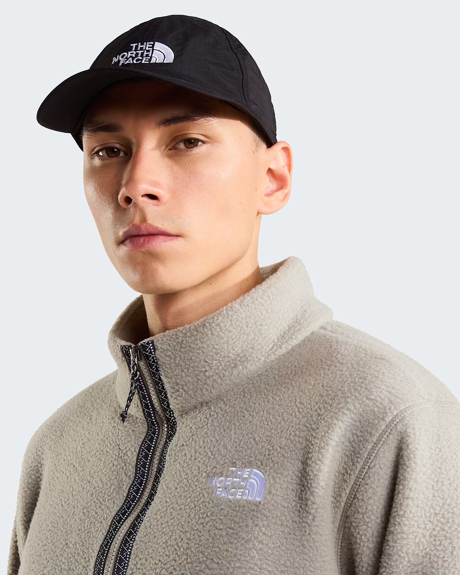 Mens Fleeski 1/4 Zip Pullover Fleece (Stone Slab)