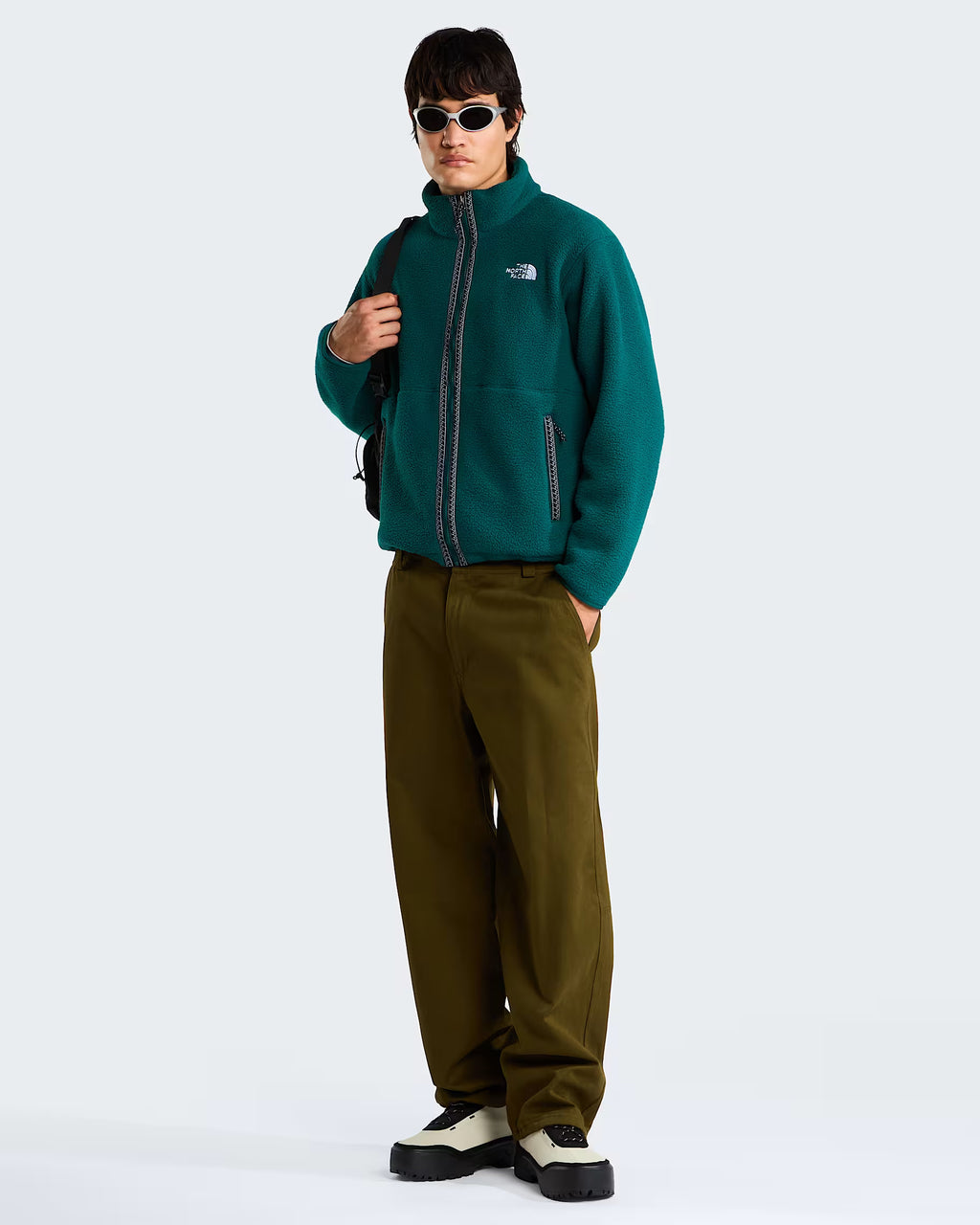 Mens Fleeski Full Zip Fleece (Pacific Teal)
