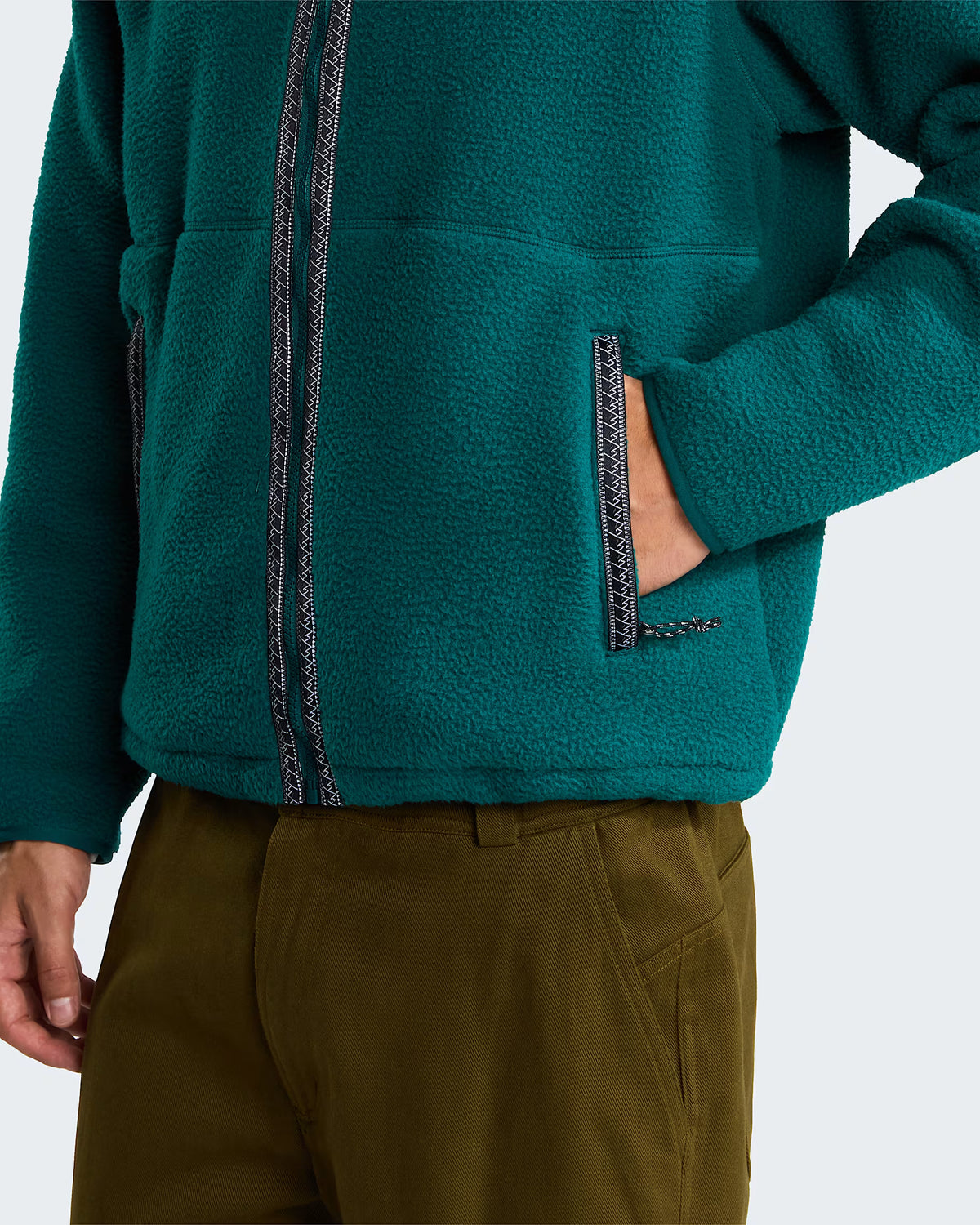 Mens Fleeski Full Zip Fleece (Pacific Teal)