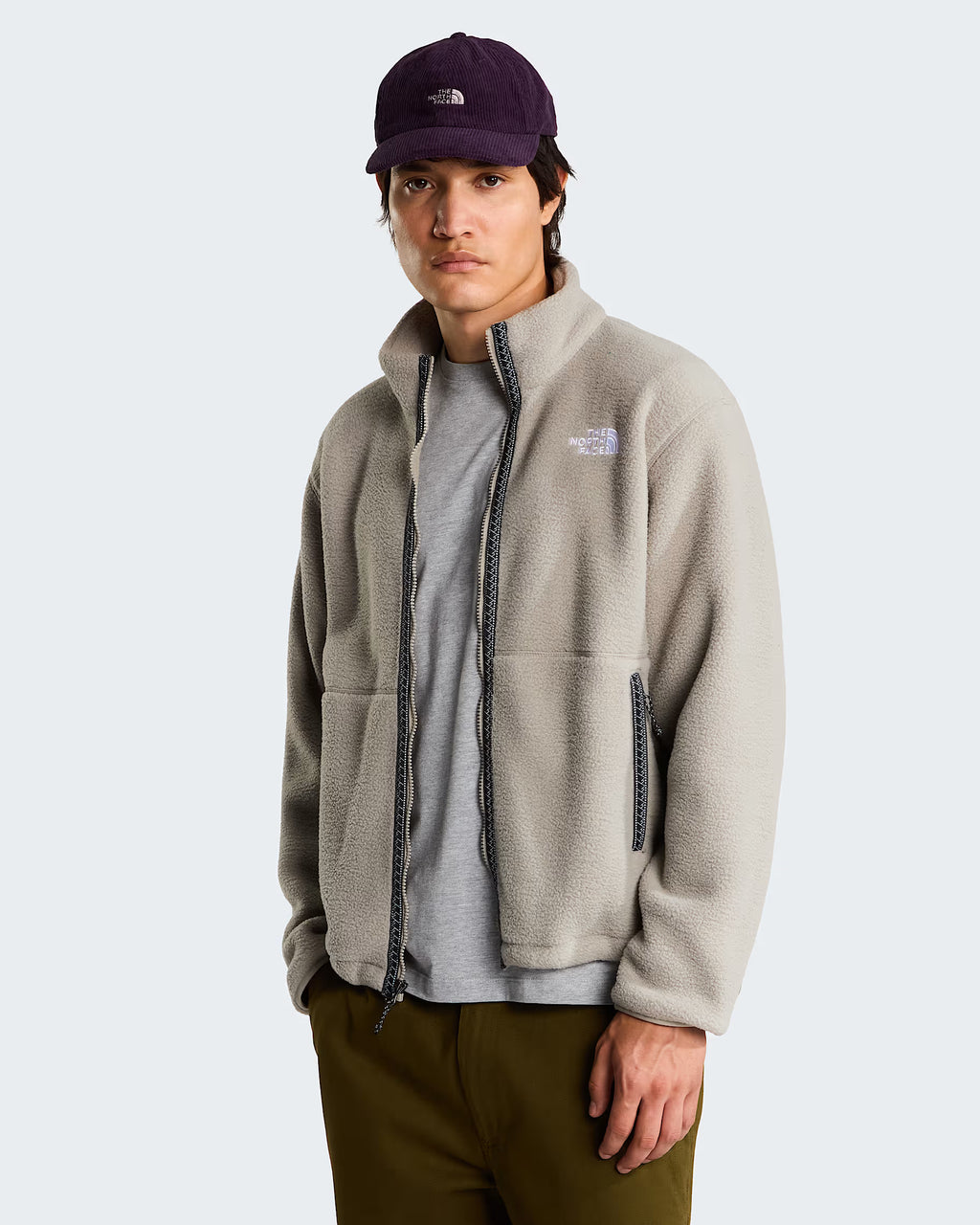 Mens Fleeski Full Zip Fleece (Stone Slab)
