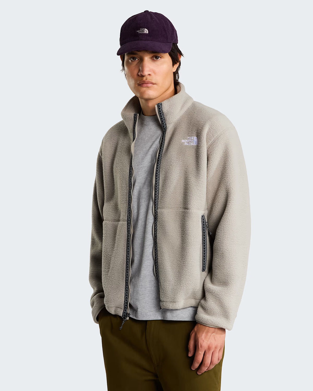 Mens Fleeski Full Zip Fleece (Stone Slab)
