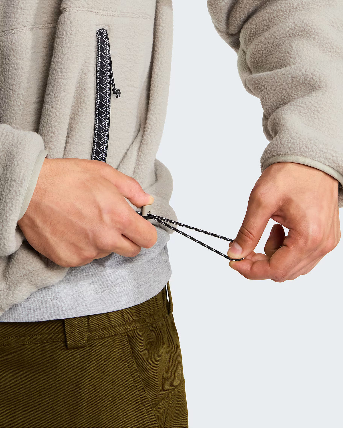 Mens Fleeski Full Zip Fleece (Stone Slab)