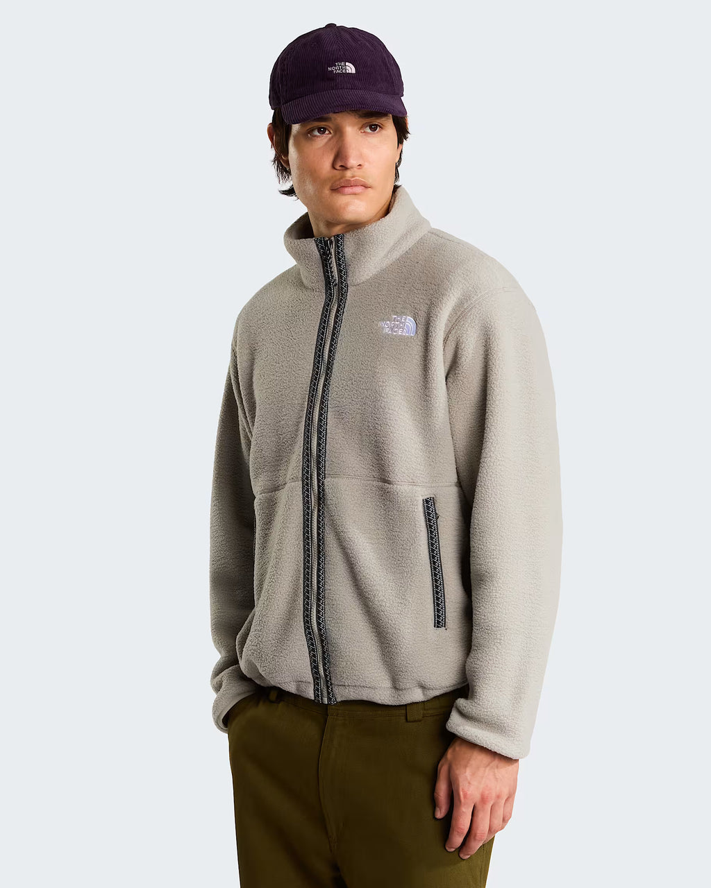 Mens Fleeski Full Zip Fleece (Stone Slab)