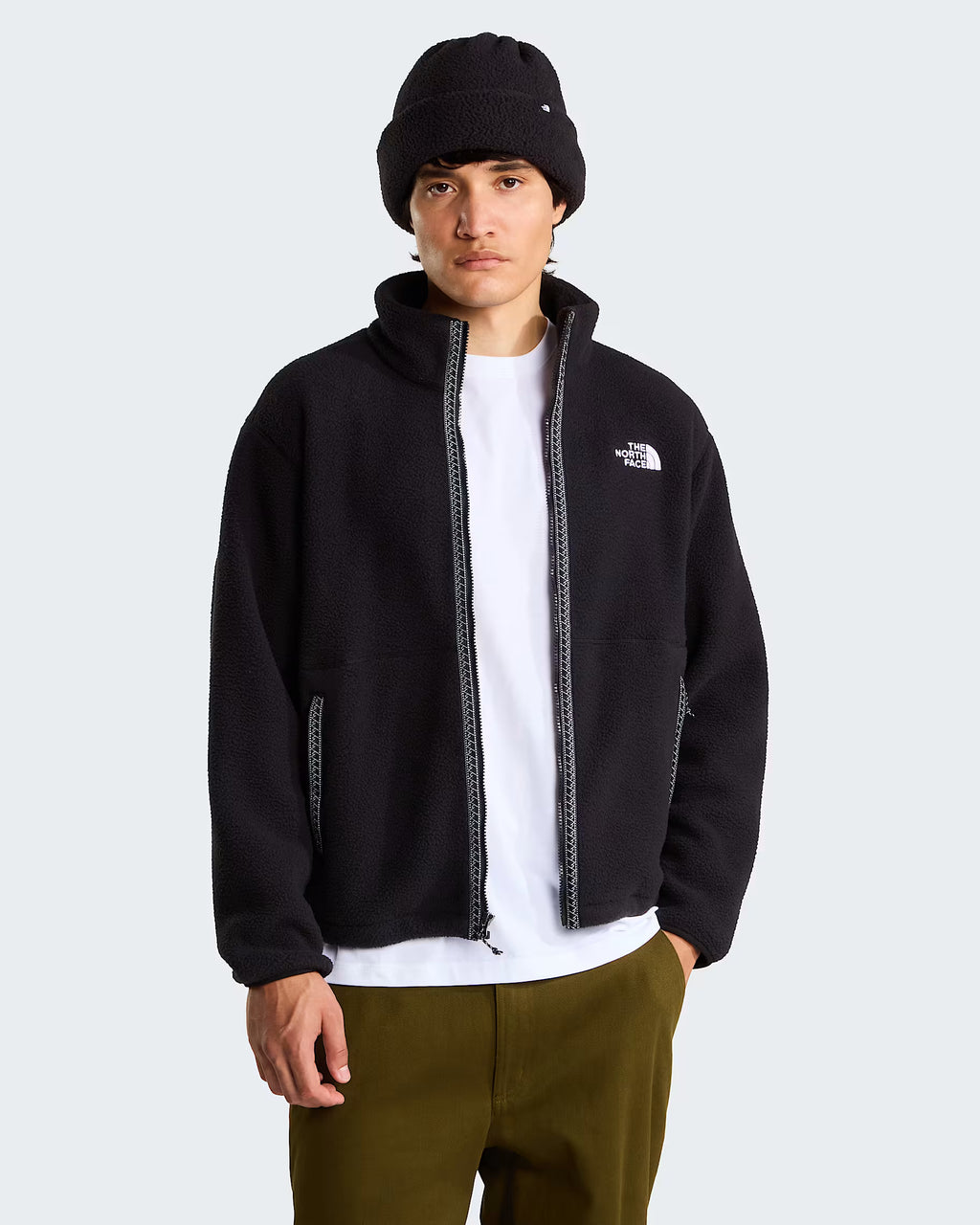 Mens Fleeski Full Zip Fleece (Black)