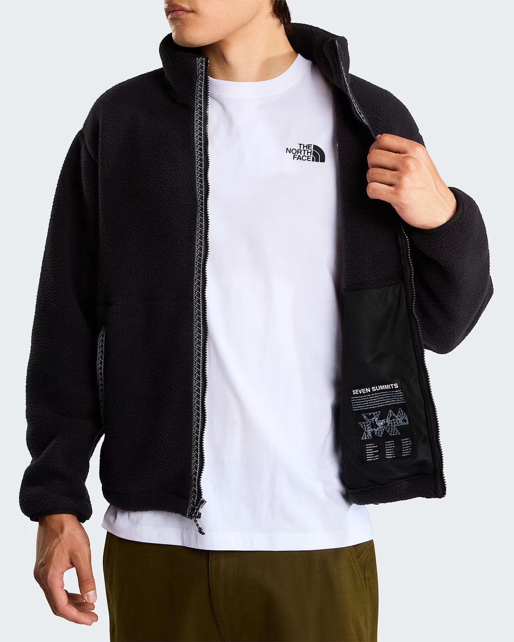Mens Fleeski Full Zip Fleece (Black)