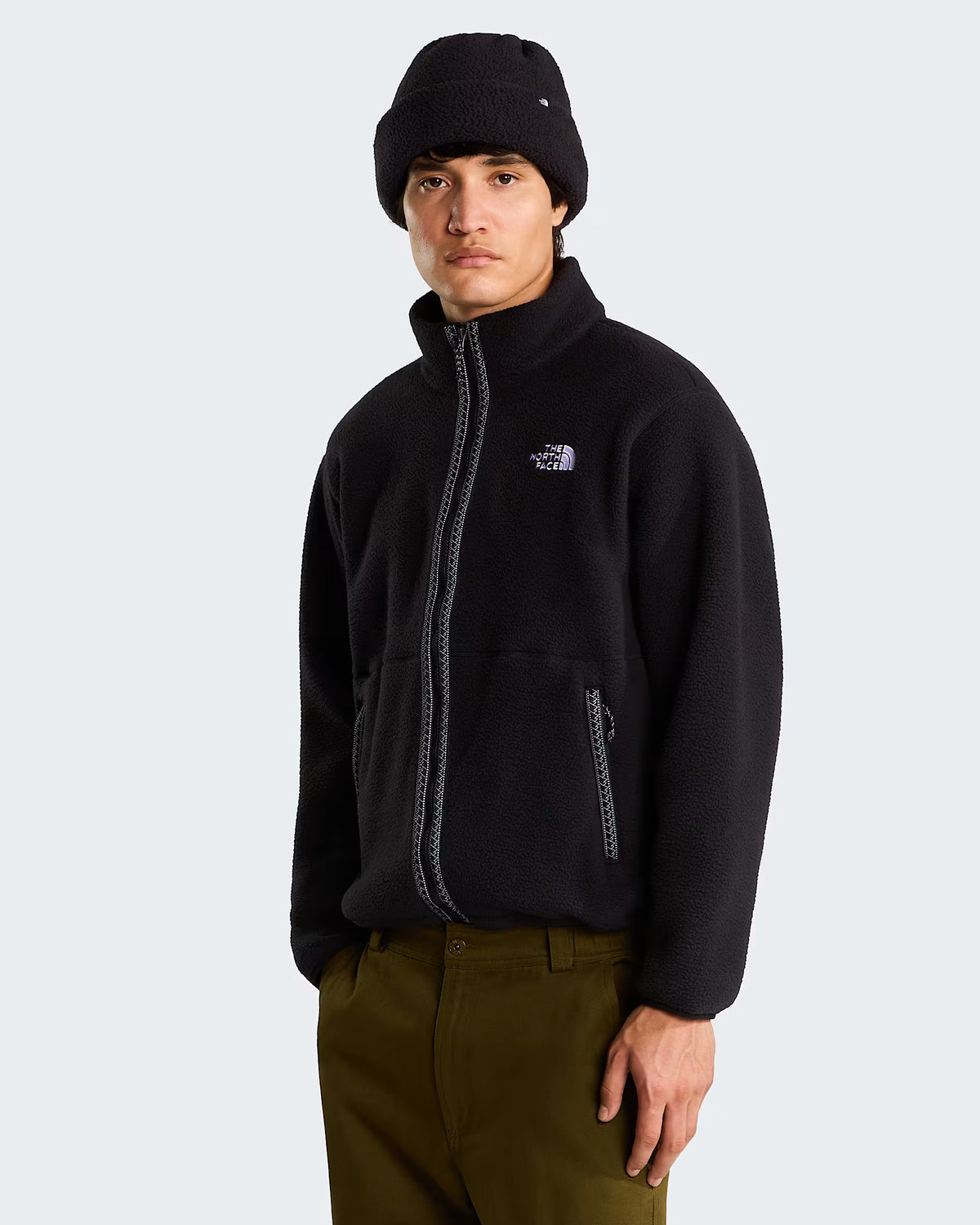 Mens Fleeski Full Zip Fleece (Black)