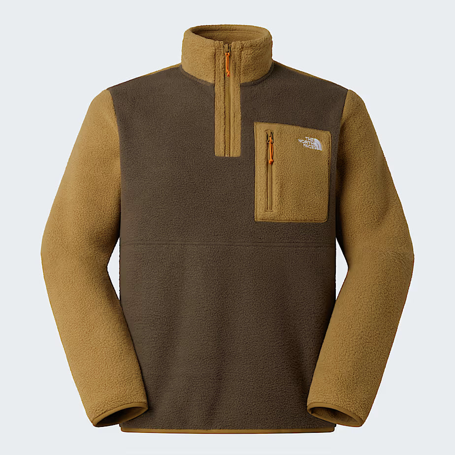 Mens Yumiori 1/4 Zip (New Taupe Green/Cedar/Dust Orange)