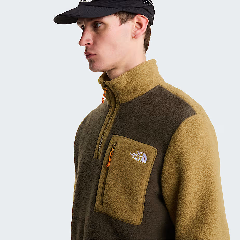 Mens Yumiori 1/4 Zip (New Taupe Green/Cedar/Dust Orange)