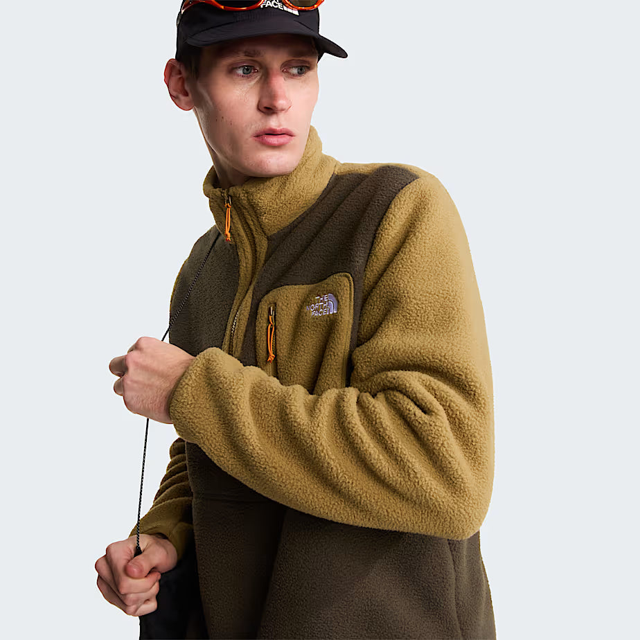 Mens Yumiori 1/4 Zip (New Taupe Green/Cedar/Dust Orange)