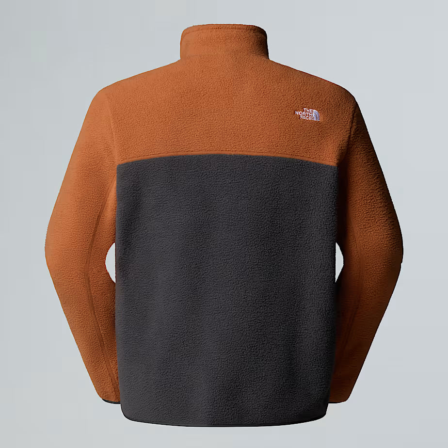 Mens Yumiori 1/4 Zip Fleece (Asphalt Grey/Burnt Umber/Summit Gold)