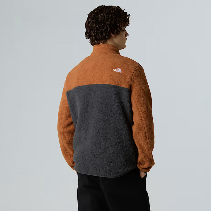 Mens Yumiori 1/4 Zip Fleece (Asphalt Grey/Burnt Umber/Summit Gold)