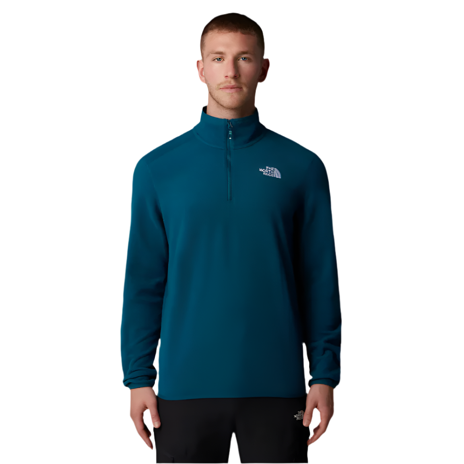 Mens 100 Glacier 1/4 Zip Fleece (Midnight Petrol)