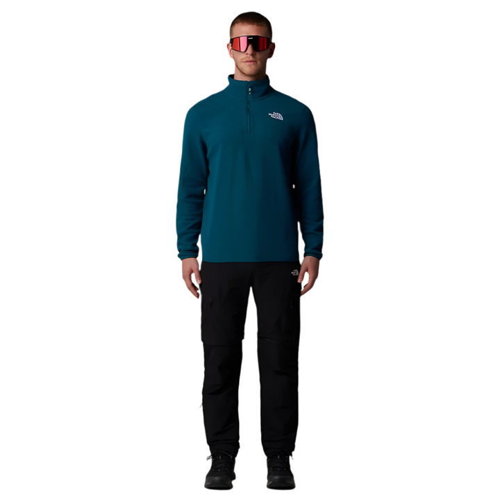 Mens 100 Glacier 1/4 Zip Fleece (Midnight Petrol)