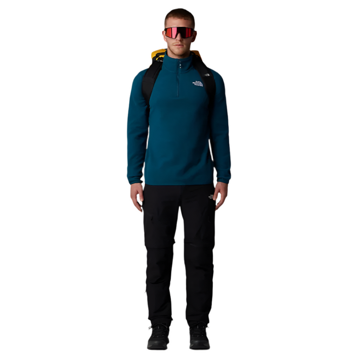 Mens 100 Glacier 1/4 Zip Fleece (Midnight Petrol)