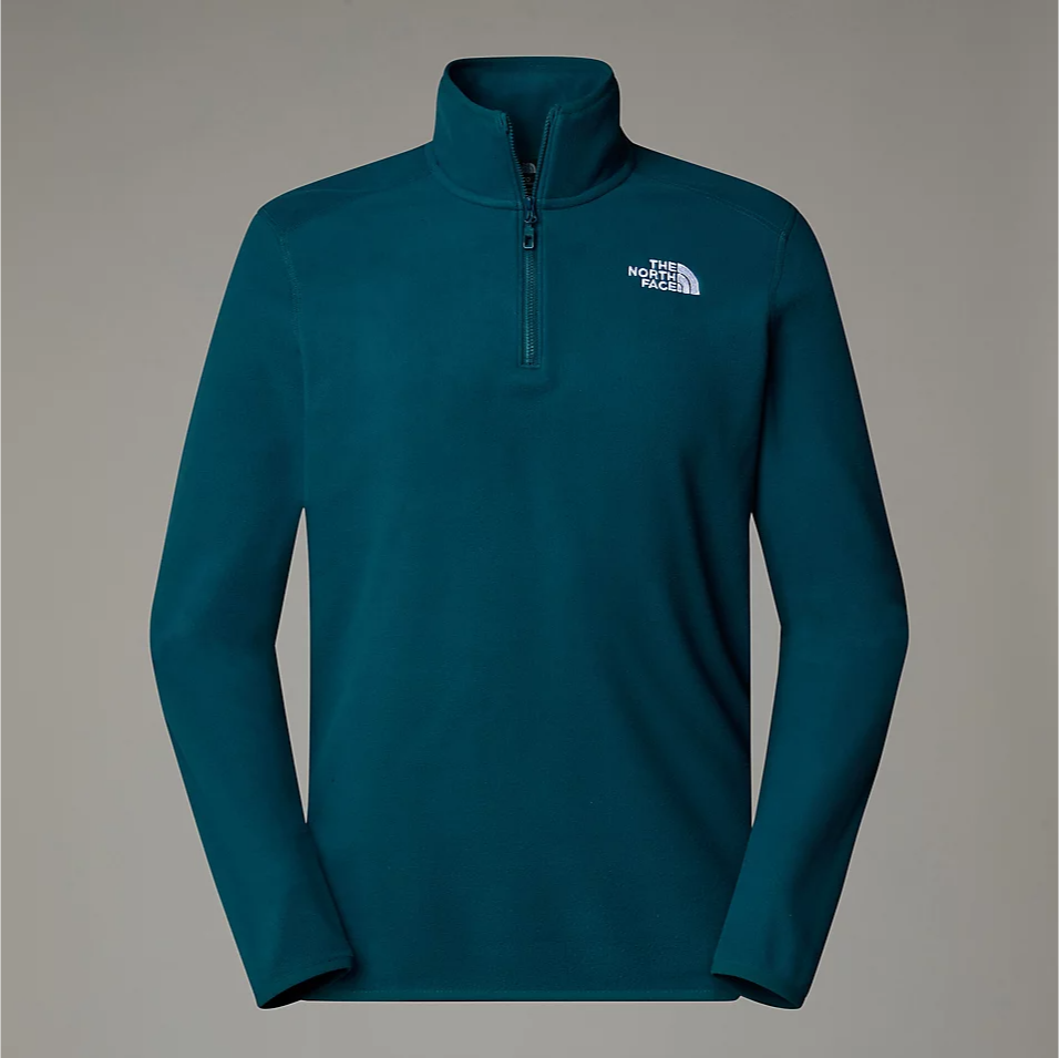 Mens 100 Glacier 1/4 Zip Fleece (Midnight Petrol)