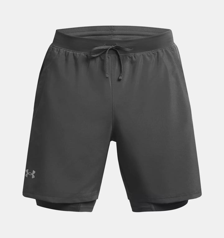 Mens Launch 7" 2-in-1 Short (Grey)