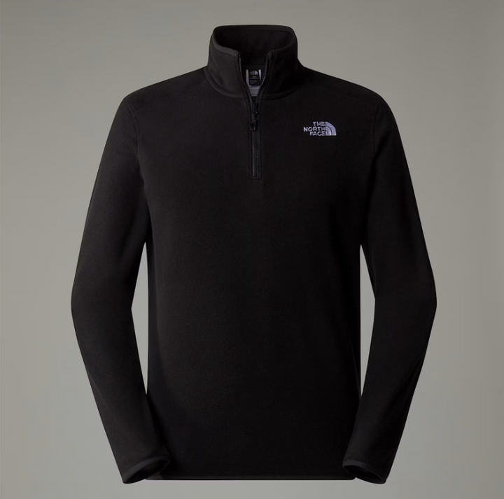 Mens 100 Glacier 1/4 Zip Fleece (Black)