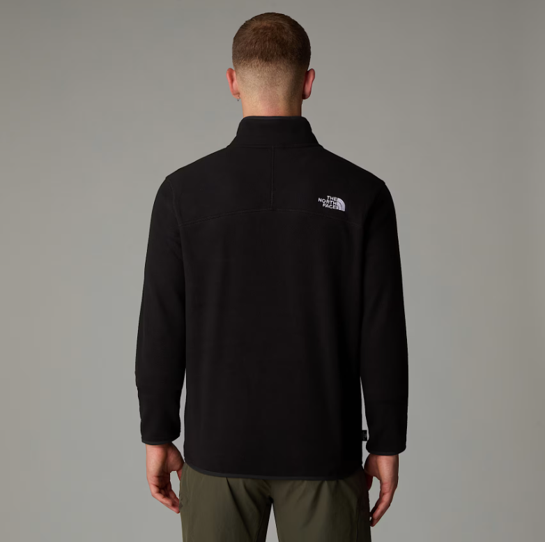 Mens 100 Glacier 1/4 Zip Fleece (Black)