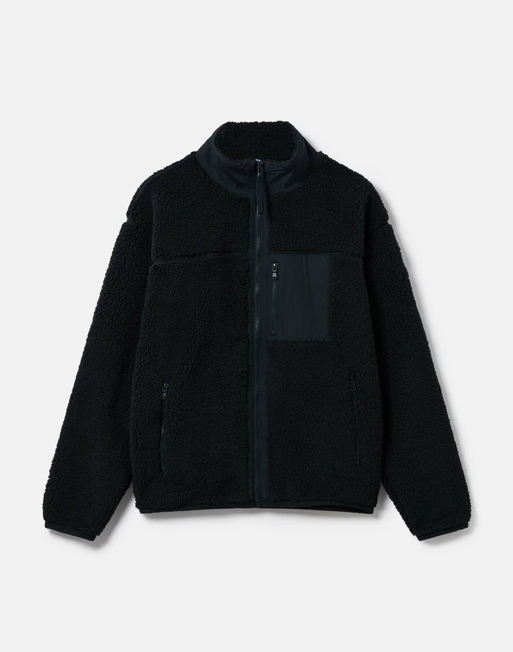 Mens Industry Fleece Full Zip Jacket (Black)