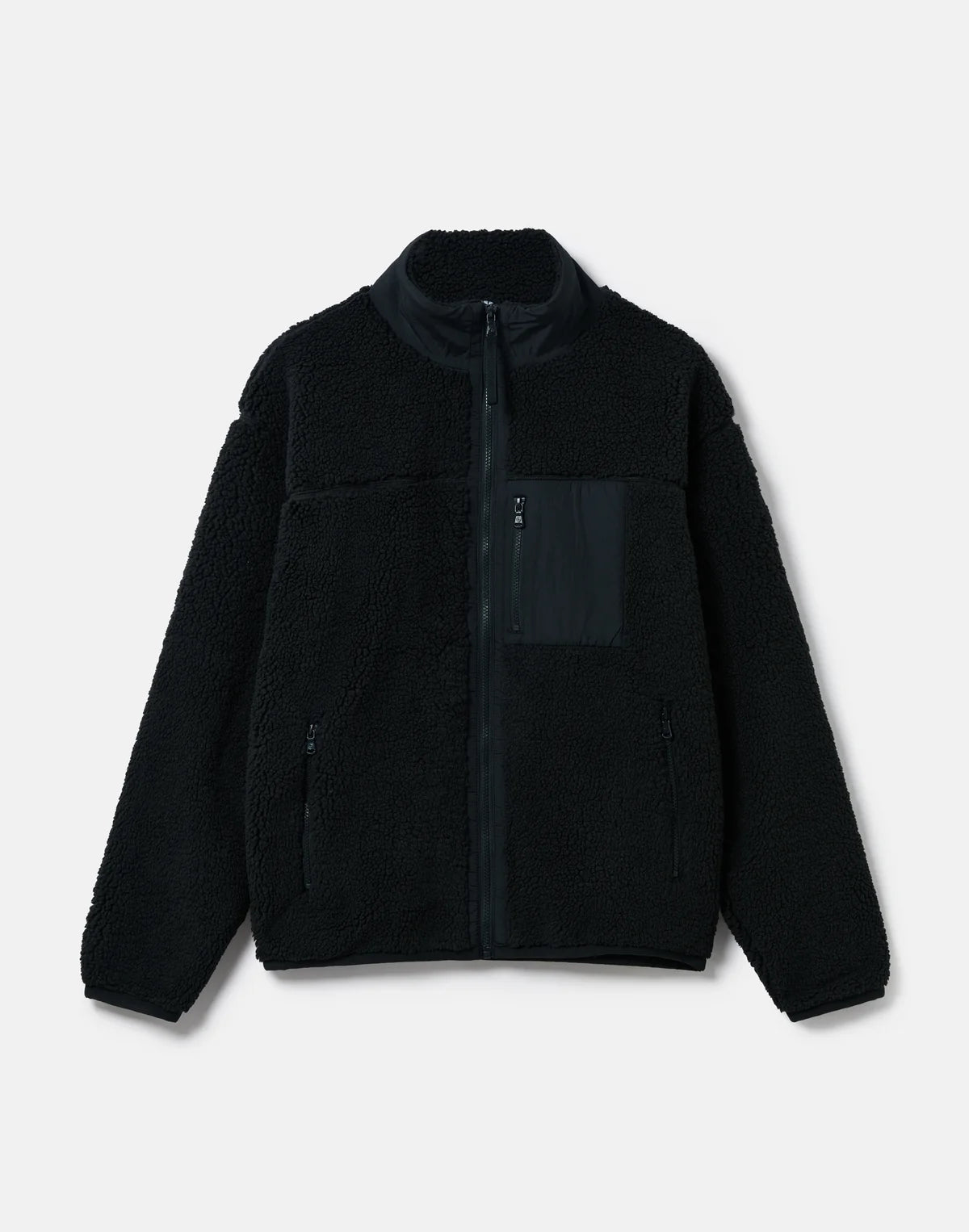 Mens Industry Fleece Full Zip Jacket (Black)