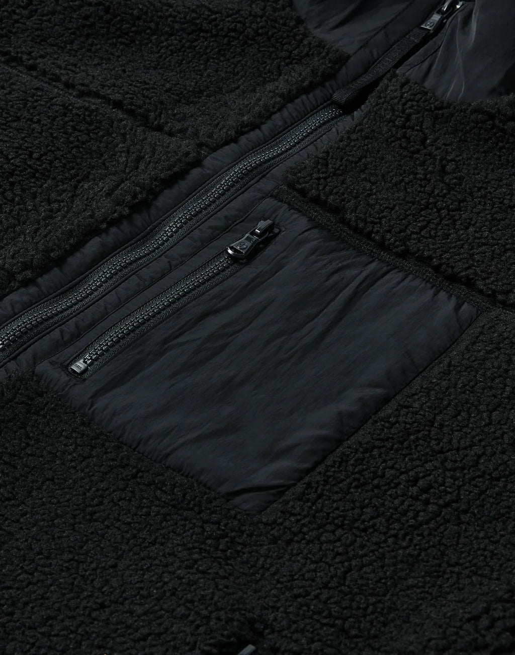 Mens Industry Fleece Full Zip Jacket (Black)