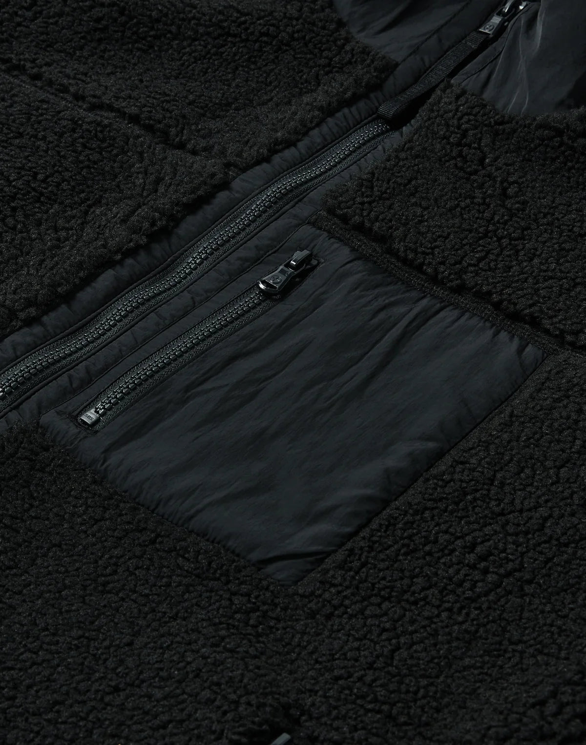 Mens Industry Fleece Full Zip Jacket (Black)