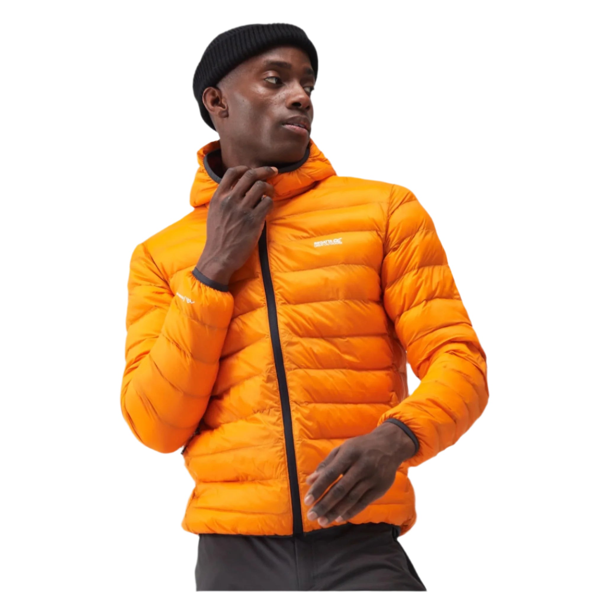 Mens Marizion Hooded Jacket (Orange)