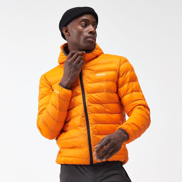 Mens Marizion Hooded Jacket (Orange)