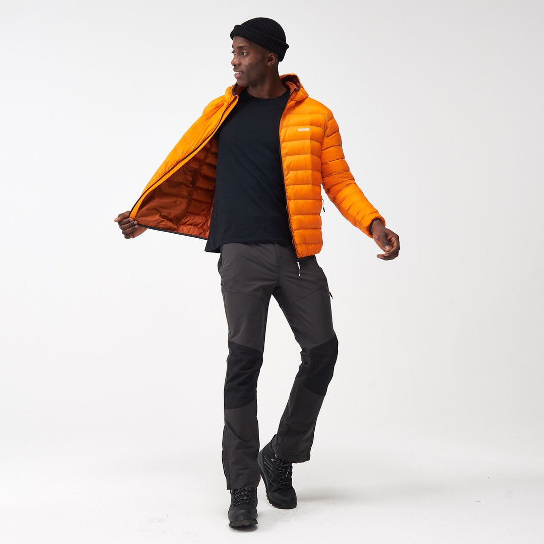 Mens Marizion Hooded Jacket (Orange)