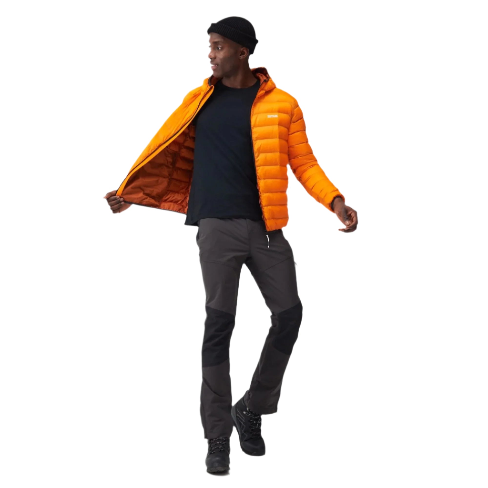 Mens Marizion Hooded Jacket (Orange)
