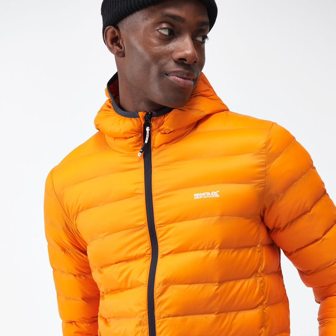 Mens Marizion Hooded Jacket (Orange)