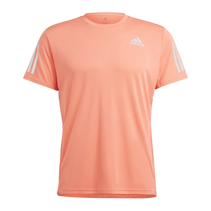 Mens Own The Run Tee (Coral/Sliver)