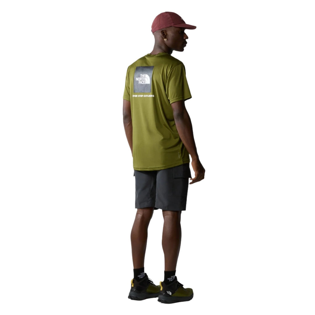 Mens Reaxion Box Tee (Forest Olive)