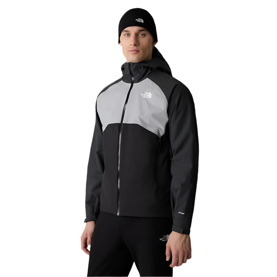Mens Stratos Hooded Jacket (Brack/Grey)