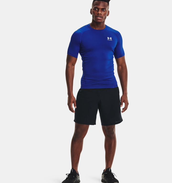 Mens HeatGear Short Sleeve (Blue)