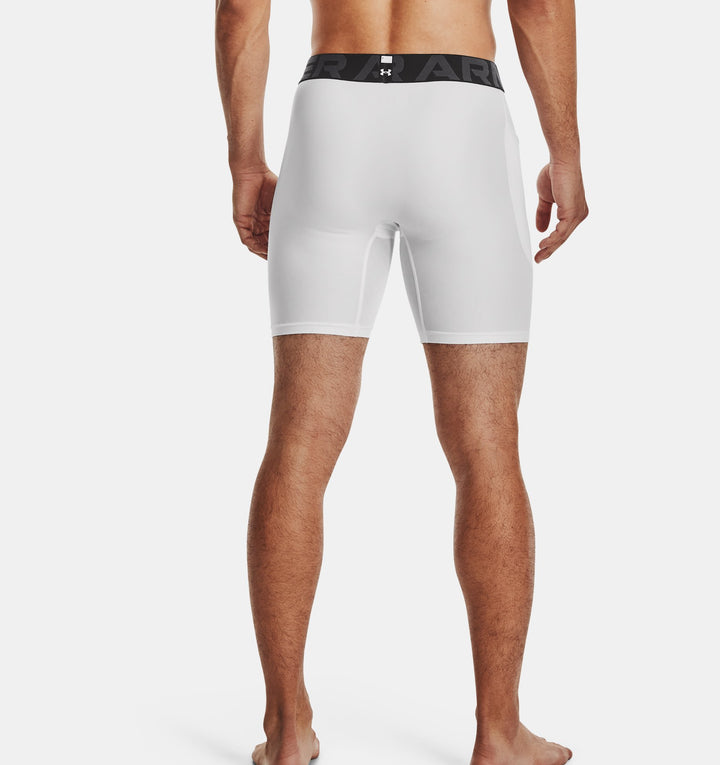 Mens HeatGear Shorts (White)