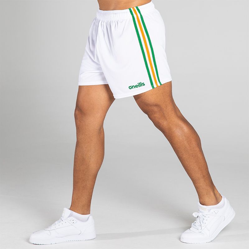 Mourne Gaelic Shorts (White/Green/Amber)