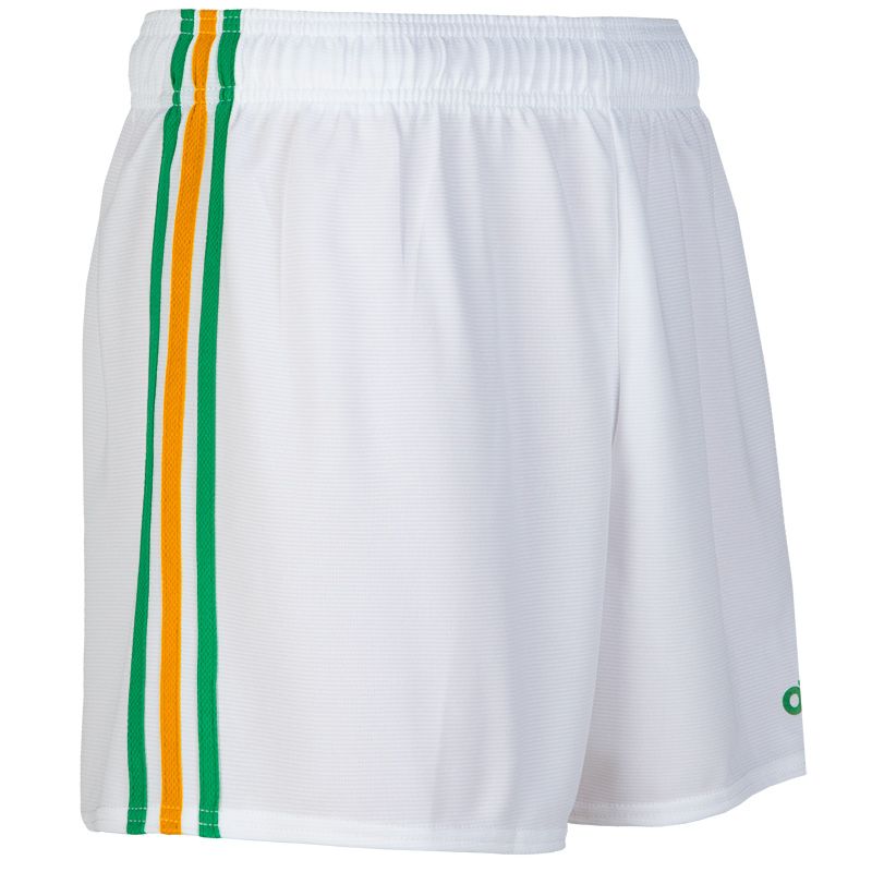 Mourne Gaelic Shorts (White/Green/Amber)