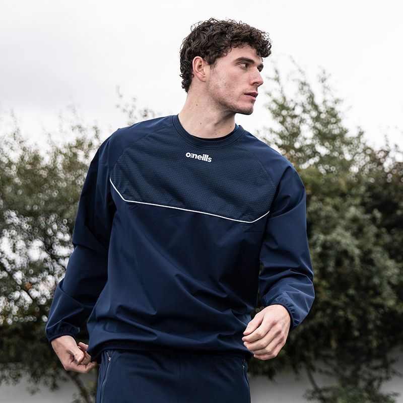 Oughterard Norwich Windcheater (Marine/Silver)