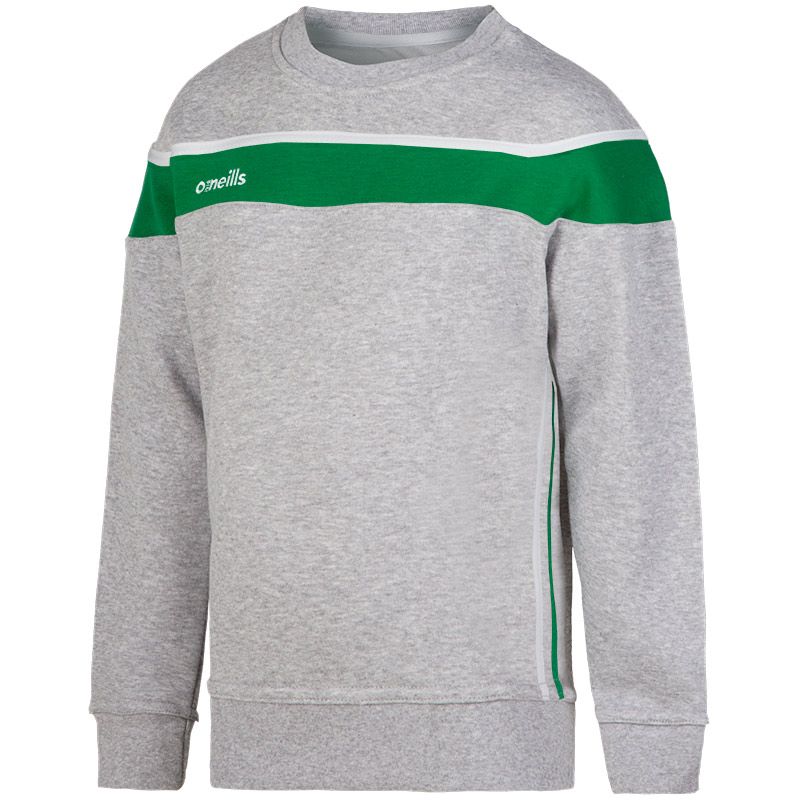 Oughterard Kids Auckland Crew Neck (Grey/Green/White)
