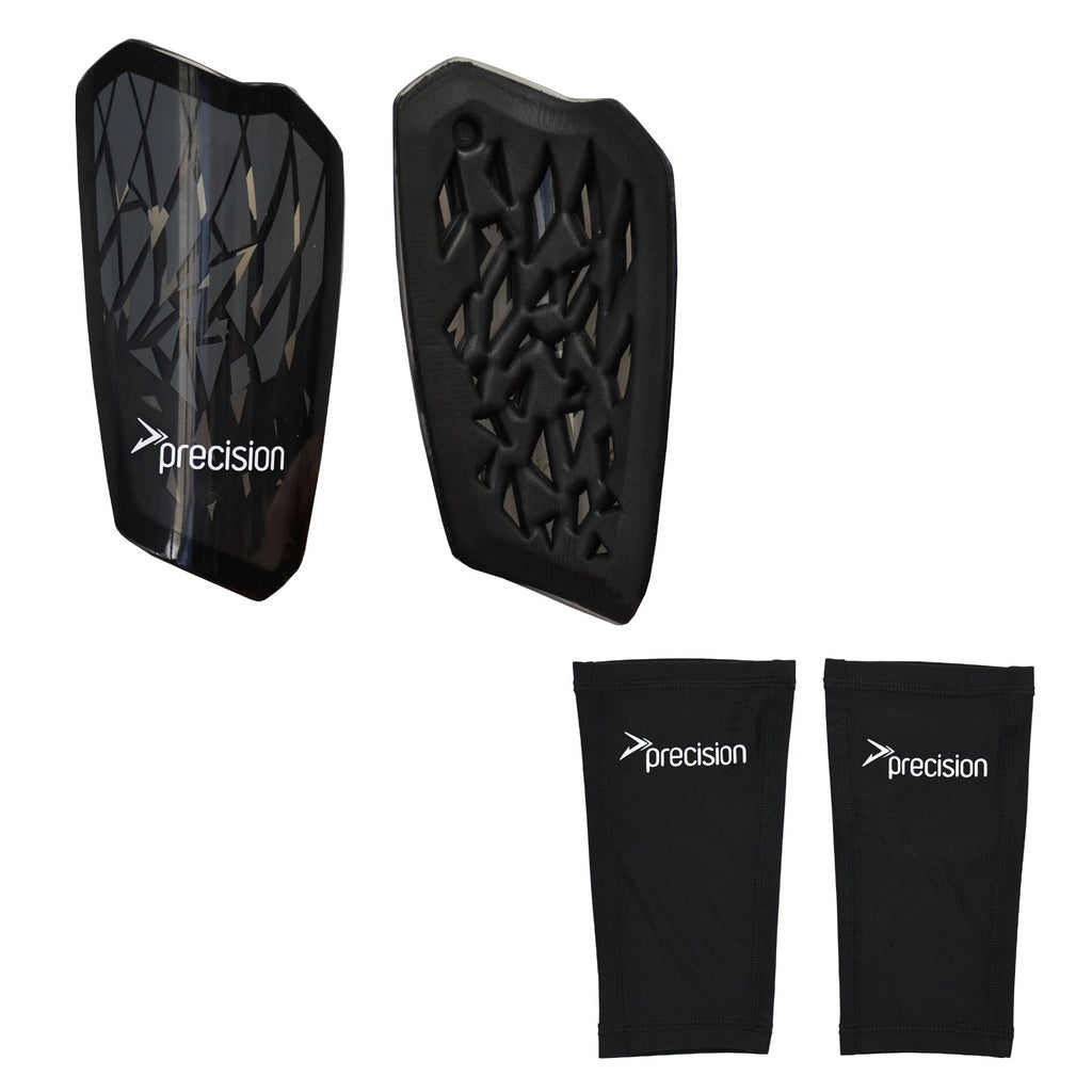 Precision Pro Fusion Flex Shin Guards (Black)