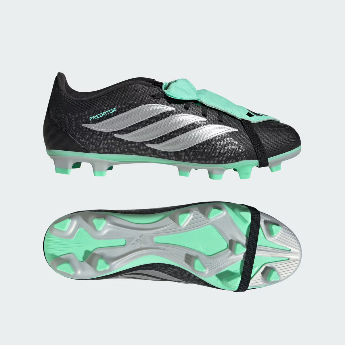 Predator Club FT FG/MG (Core Black/Silver Metallic/Pulse Mint)