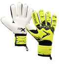 Precision Junior Fusion X Flat Cut Essential Goalkeeper Gloves (Fluo Yellow/Black)