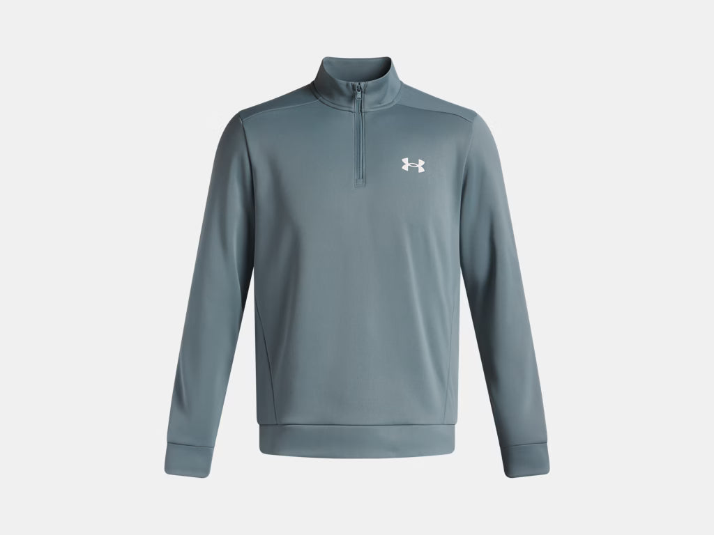 Armour Fleece 1/4 Zip (Jasper Blue/White)