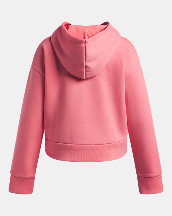 Girls Rival Fleece Hoodie (Bittersweet Pink/White)