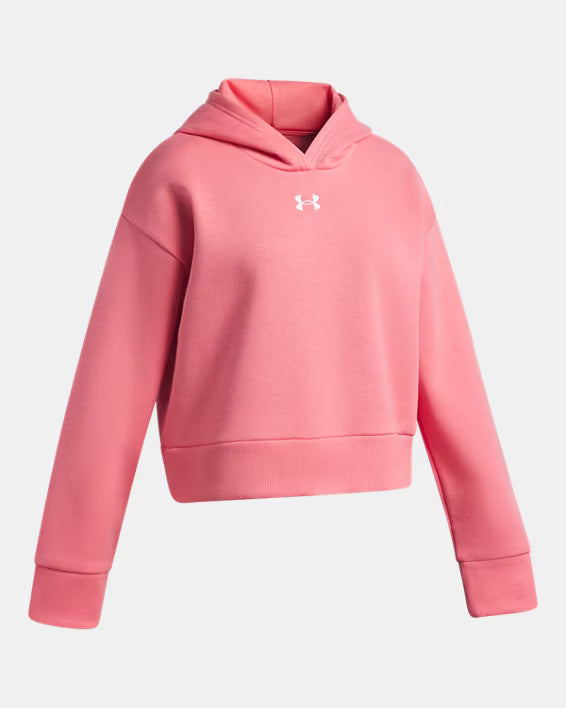 Girls Rival Fleece Hoodie (Bittersweet Pink/White)